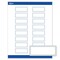 Avery Printable Rectangle Labels with Sure Feed Technology, Blue Border with Gold Dots Design, 1" x 2-5/8", Matte White Permanent Labels, Laser/Inkjet, 160 Total, Great for Address Labels